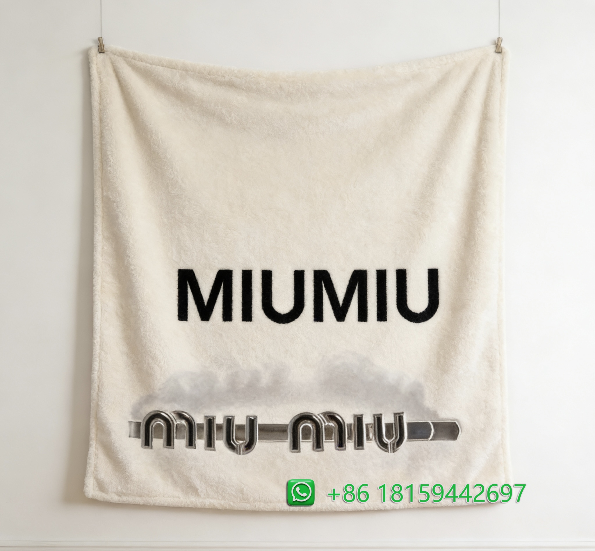 Miumiu Throw Blankets